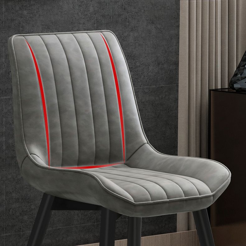 Glam Style Metal Dining Room Chairs Armless PU Leather Chair for Restaurant Clearhalo ' kitchen&dining_furn' 'Dining Chairs' 'Dining Tables & Seating' 'dining_chair' 'furn' 'furn_dining_chair' 'Furniture' 'furniture_dining_chair' 'Kitchen & Dining Furniture' 'kitchen' 1200x1200_5123eefb-adcf-40f4-85a4-381bd53df5b9