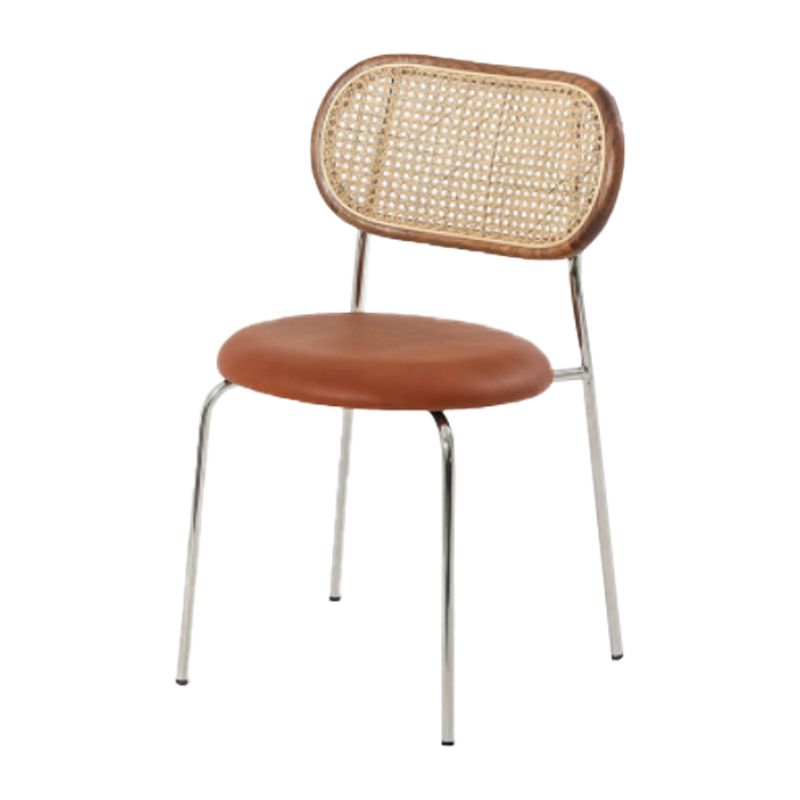 Modern Style PU Leather Side Chair Open Back Dining Side Chair for Dining Room Clearhalo 'Dining Chairs' 'Dining Tables & Seating' 'dining_chair' 'furn' 'furn_dining_chair' 'Furniture' 'furniture_dining_chair' 'Kitchen & Dining Furniture' 1200x1200_5126c863-ff2c-4ac8-95e3-0c581d1aa5ea