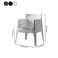 Scandinavian Style Arm Plastic Side Chairs Solid Back Dining Chair for Home Clearhalo ' kitchen&dining_furn' 'Dining Chairs' 'Dining Tables & Seating' 'dining_chair' 'furn' 'furn_dining_chair' 'Furniture' 'furniture_dining_chair' 'Kitchen & Dining Furniture' 'kitchen' 1200x1200_51278d41-a65a-497d-a183-497cead8f29a