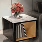 19" Wide Glam Corner Table Square Accent Side Table with Storage
