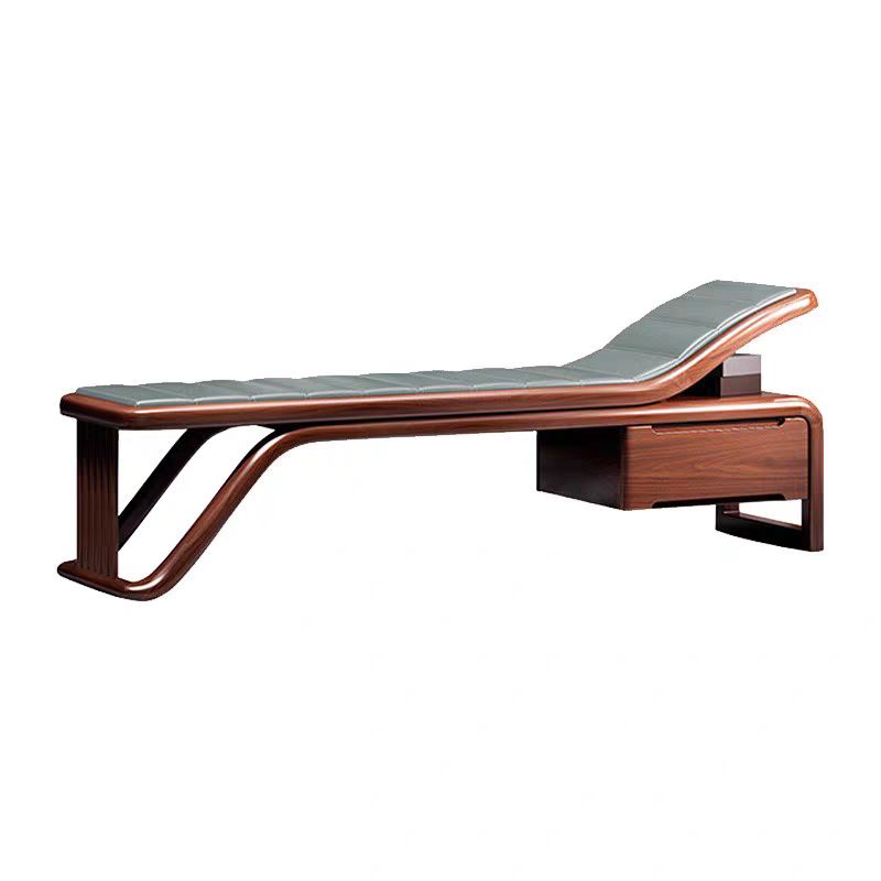 Traditional Brown Solid Wood Accent Chair Faux Leather Chaise Clearhalo 'Chairs & Seating' 'Chaise Lounge' 'chaise_lounge' 'furn' 'furn_chaise_lounge' 'Furniture' 'Living Room Furniture' 1200x1200_512927ad-85a7-429d-b8c7-97d25d1d3dba