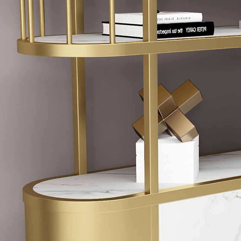 Libris de style moderne ouvri de bibliothèque en métal pour salle d'étude