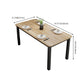 Modern Style Table with Rectangle Shape Standard Height Table and 4 Legs Base for Home Use Clearhalo 'Dining Room Sets' 'Dining Tables & Seating' 'dining_room_set' 'Furniture' 'furniture_dining_room_set' 'Kitchen & Dining Furniture' 'kitchen&dining_furn' 'kitchen' 1200x1200_5129c5d0-088d-4e1a-b31a-b86972c38761