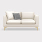 Gold Modern Fabric Sofa with Bolster Pillows 29.53"High Square Arm Sofa Clearhalo 'furn' 'furn_sofas' 'Furniture' 'furniture_sofas' 'kitchen' 'kitchen_sofas' 'Living Room Furniture' 'Sofa' 'sofas' 1200x1200_512a3a28-824e-4cb6-97d9-221a8111f81b