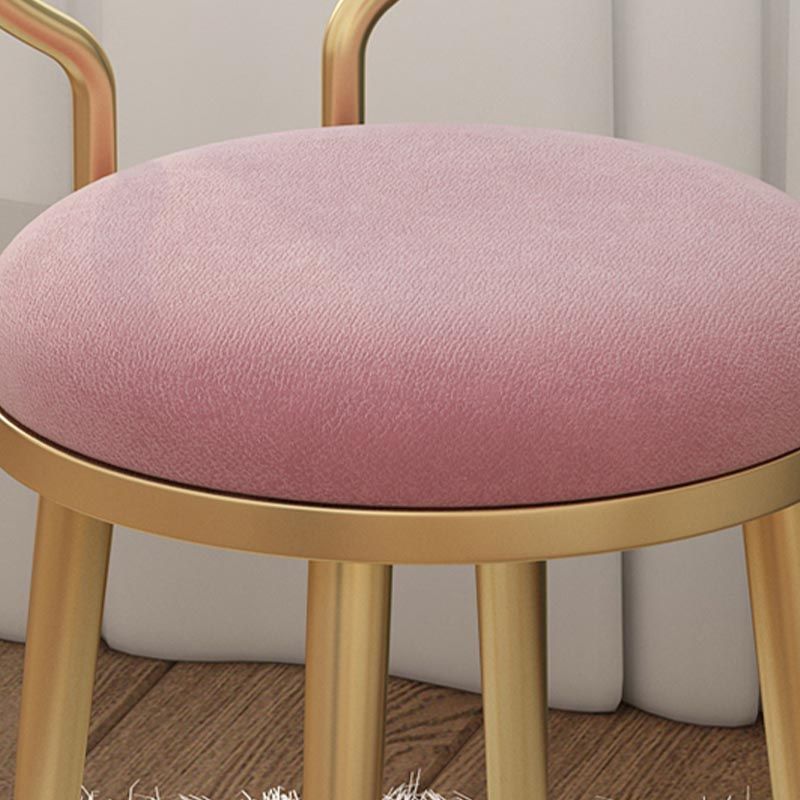 Glam Velvet Dining Chair Open Back Dining Side Furniture with Gold Legs in Matte Finish Clearhalo 'Dining Chairs' 'Dining Tables & Seating' 'dining_chair' 'furn' 'furn_dining_chair' 'Furniture' 'Kitchen & Dining Furniture' 1200x1200_512be6c9-8e97-4de8-8b78-5aea9d537224