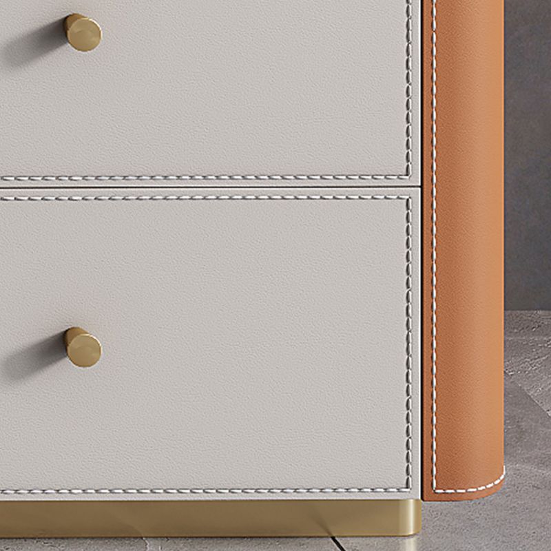 Glam Stone 収納チェスト 寝室用 縦型 幅16インチ チェスト 引き出し付き