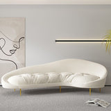 Stationary Sofa Apartment Slope Arm Loveseat for Living Room