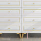Cómoda de almacenamiento de dormitorio contemporánea Cómoda vertical de madera con cajones