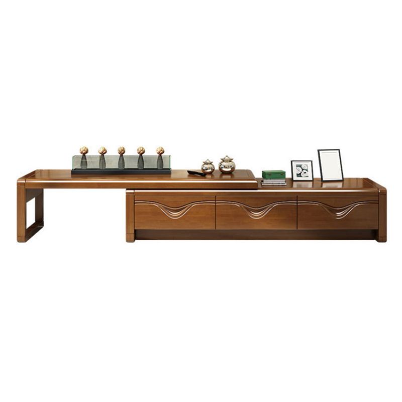 Solid Wood Media Console Traditional TV Stand Console with Drawers Clearhalo 'furn' 'furn_tv_stands_entertainment_centers' 'Furniture' 'Living Room Furniture' 'TV Stands & Entertainment Centers' 'TV Stands & Media Storage Furniture' 'tv_stands_entertainment_centers' 1200x1200_51347e03-c520-4fb4-add6-2c817954d04a