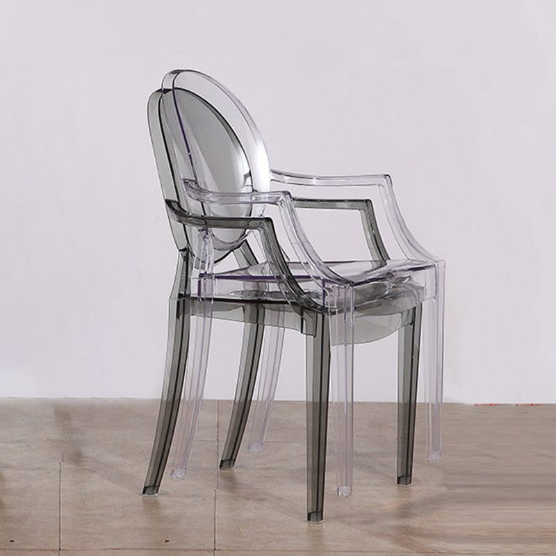 Nordic Style Plastic Dining Room Chair Stacking Dining Arm Chair for Restaurant Use Clearhalo ' kitchen&dining_furn' 'Dining Chairs' 'Dining Tables & Seating' 'dining_chair' 'furn' 'furn_dining_chair' 'Furniture' 'furniture_dining_chair' 'Kitchen & Dining Furniture' 'kitchen' 1200x1200_5134af79-6ede-4d22-9d50-7d69cbe53c78
