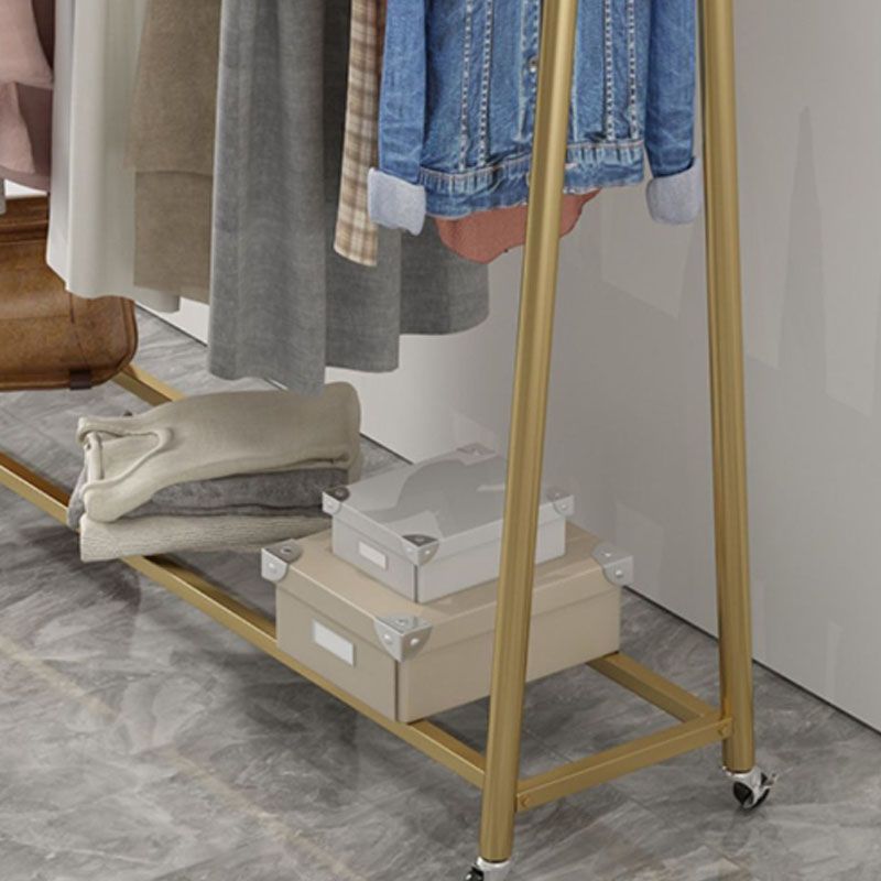 Moderne Style -Rack Metallic Free Standing Coat Rack mit Lagerregale