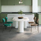 White Tripod Base Dining Table Stone Top Modern Dining Room Kitchen Table Clearhalo 'Dining Tables & Seating' 'Dining Tables' 'dining_table' 'furn' 'furn_dining_table' 'Furniture' 'furniture_dining_table' 'Kitchen & Dining Furniture' 'kitchen' 'kitchen_dining_table' 1200x1200_5137dff6-5319-4013-8c59-30065c367517