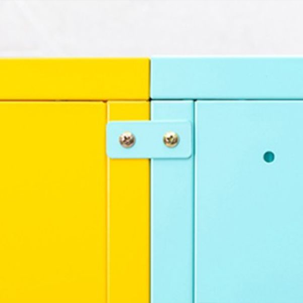 Multiple Colors Modern Style Bookshelf, Metal Bookcase for Home