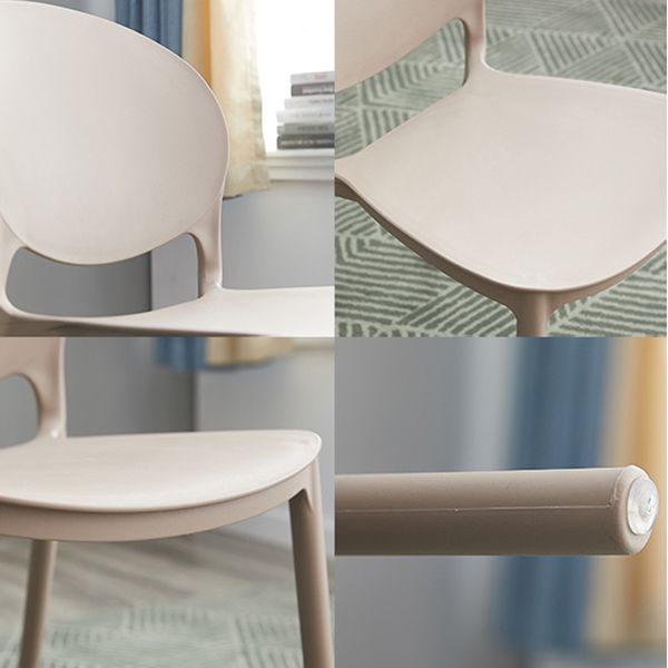 Plastic Indoor Chair 32''H Open Back Dining Side Chair for Restaurant Bedroom Clearhalo ' kitchen&dining_furn' 'Dining Chairs' 'Dining Tables & Seating' 'dining_chair' 'furn' 'furn_dining_chair' 'Furniture' 'furniture_dining_chair' 'Kitchen & Dining Furniture' 'kitchen' 1200x1200_51395b89-a93f-4712-b12e-d84f12bfcd57