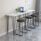 Industrial Style Rectangle Wood Top Counter Table 42-inch Height Modern Bar Table Clearhalo 'Bar Furniture' 'Bar Tables' 'bar_tables' 'furn' 'furn_bar_tables' 'Furniture' 'furniture_bar_tables' 'Kitchen & Dining Furniture' 1200x1200_513a3f1e-e3f1-4e57-9278-e11f4be5fb3f