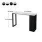 Gray White and Black Modern Style Bar Table in Marble and Metal Milk Tea Shop Bar Table Clearhalo 'Bar Furniture' 'Bar Tables' 'bar_tables' 'furn' 'furn_bar_tables' 'Furniture' 'furniture_bar_tables' 'Kitchen & Dining Furniture' 1200x1200_513a8537-d577-4e57-b28b-e983a24c01a2