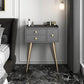 Contemporary Vanity Dressing Table 3 Drawer 30.7" Tall Makeup Vanity Desk Table Clearhalo 'Bedroom Furniture' 'furn' 'furn_makeup_vanities' 'Furniture' 'Makeup Vanities' 'makeup_vanities' 1200x1200_513bfb03-0351-4cb5-90a4-013224f17f7c