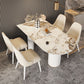 Free Form Stone Dining Table Modern Dining Table for Dining Room Clearhalo 'Dining Tables & Seating' 'Dining Tables' 'dining_table' 'furn' 'furn_dining_table' 'Furniture' 'Kitchen & Dining Furniture' 1200x1200_513dfc94-3306-48e1-841f-45815ada8325