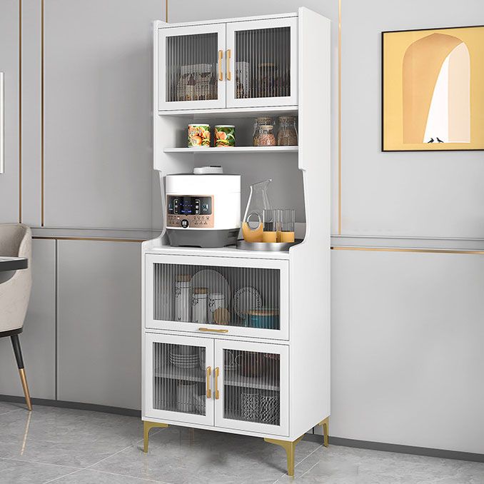 Glamour open opslagbilebord steen en houten dressoir voor woonkamer