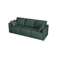 Faux Leather Sofa 25.59" D x 28.34" H Square Arm Sofa for Living Room Clearhalo 'furn' 'furn_sofas' 'Furniture' 'furniture_sofas' 'Living Room Furniture' 'Sofa' 'sofas' 1200x1200_5141342b-39ff-40bf-856e-bd0032b94eec