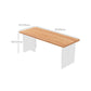 Rectangle Double Pedestal Dining Table Medieval Modern Style Wood Table for Living Room Clearhalo 'Dining Tables & Seating' 'Dining Tables' 'dining_table' 'furn' 'furn_dining_table' 'Furniture' 'Kitchen & Dining Furniture' 1200x1200_51419794-a65f-4cc1-9c65-4e0e00f70bcc