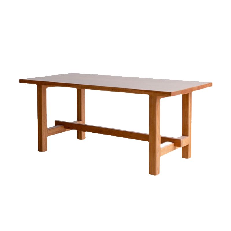 Mesa de comedor moderna con caballete, mesa de comedor de madera maciza para comedor