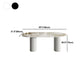 Oval Modern Dining Table Stone Top Metal Double Pedestal Dining Room Table Clearhalo 'Dining Tables & Seating' 'Dining Tables' 'dining_table' 'furn' 'furn_dining_table' 'Furniture' 'furniture_dining_table' 'Kitchen & Dining Furniture' 'kitchen' 'kitchen_dining_table' 1200x1200_51438613-b3fd-48c7-ae66-f4dc2f1d8fde