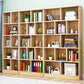 Closed Back Modern Style Bookcase Wood Bookshelf for Home Office