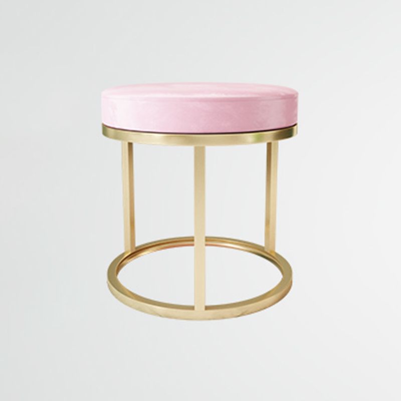 Solid Color Flannel Standard Stool Modern Simple Round Footstool Clearhalo 'furn' 'furn_ottomans_poufs' 'Furniture' 'Living Room Furniture' 'Ottomans & Poufs' 'ottomans_poufs' 1200x1200_51466c1a-c300-40b0-bf6b-fe11573812c9