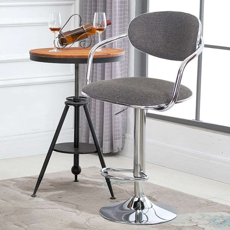 Modern Metal Low Back Bar Stool Armed Adjustable Swivel Bucket Counter Stool Clearhalo 'Bar Furniture' 'Bar Stools' 'bar_stools' 'furn' 'furn_bar_stools' 'furniture_bar_stools' 'Kitchen & Dining Furniture' 'kitchen&dining_furn' 'kitchen' 'kitchen_furn' Furniture' 1200x1200_5146ced5-ea1a-444d-9f02-4ac88b356fcf