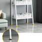 Ladder Metal Bookshelf Modern Bookcase with Rectangular Shelves