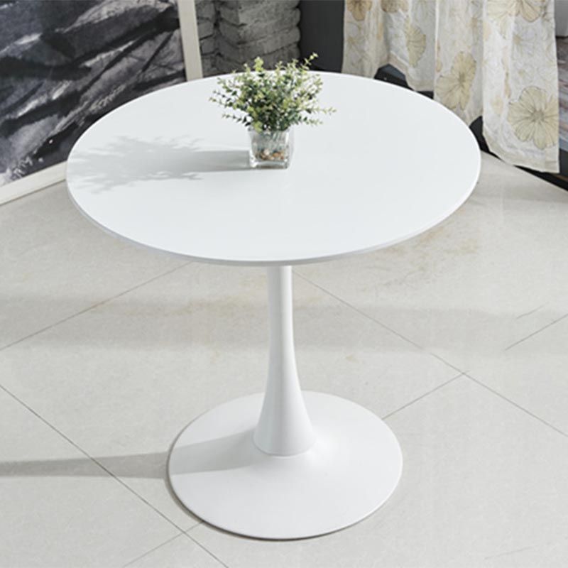 Modern Round Top Dinette Table Metal Base Dining Table for Restaurant Clearhalo 'Dining Tables & Seating' 'Dining Tables' 'dining_table' 'furn' 'furn_dining_table' 'Furniture' 'furniture_dining_table' 'Kitchen & Dining Furniture' 'kitchen' 'kitchen_dining_table' 1200x1200_5148782f-bd68-47d0-9abe-95f50bc8c952