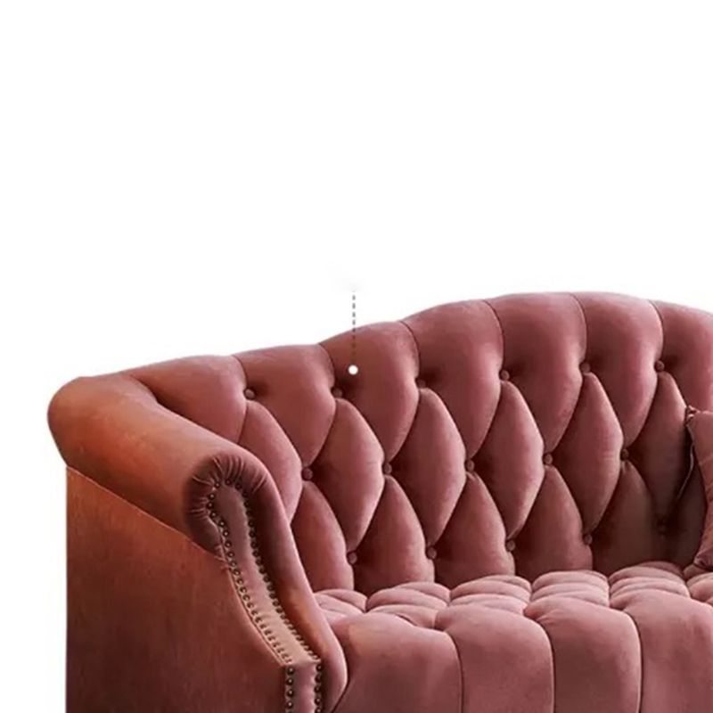 リビングルーム37.4 "の房状の背中の丸い腕ソファ