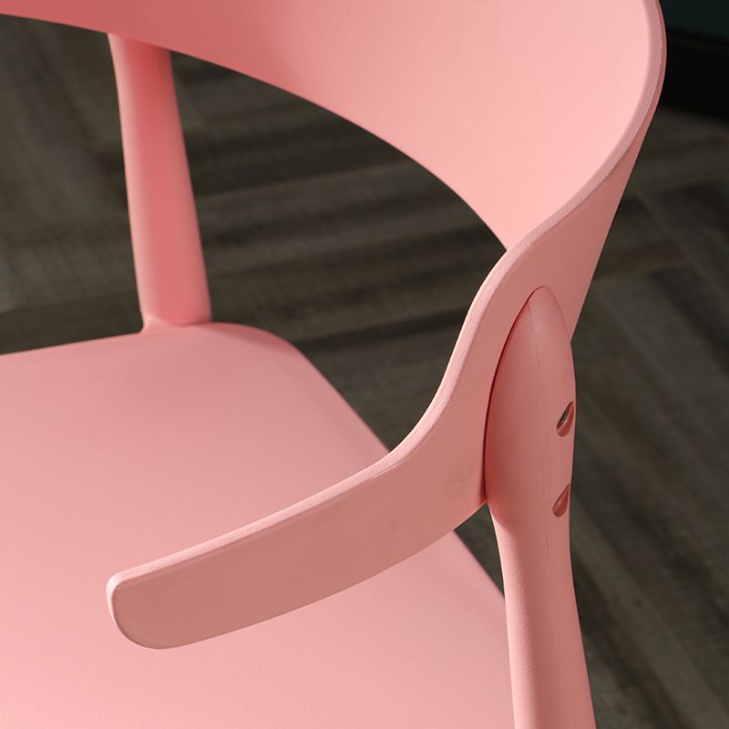 Scandinavian Plastic Dining Armless Chair Open Back Side Chair Clearhalo ' kitchen&dining_furn' 'Dining Chairs' 'Dining Tables & Seating' 'dining_chair' 'furn' 'furn_dining_chair' 'Furniture' 'furniture_dining_chair' 'Kitchen & Dining Furniture' 'kitchen' 1200x1200_5148ed32-1885-4422-a3b7-ad844002ecde