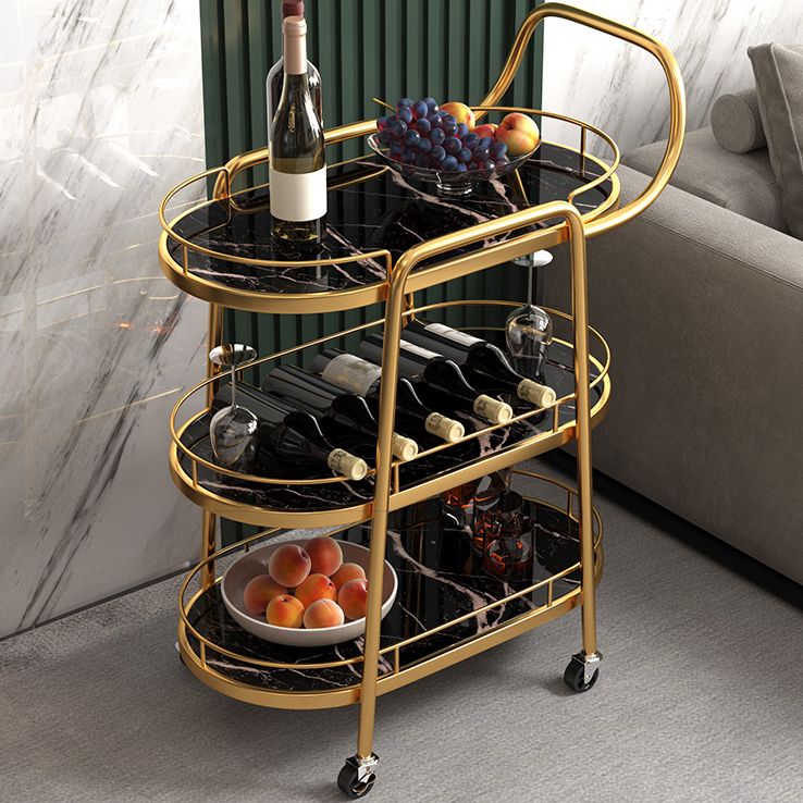 Rolling Contemporary Style Prep Table Wooden Prep Table for Kitchen