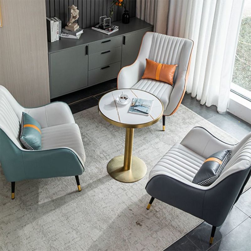 Contemporary Bonded Leather Arms Included Basic Four Leg Accent Armchair Clearhalo 'Accent Chairs' 'accent_chairs' 'Chairs & Seating' 'furn' 'furn_accent_chairs' 'Furniture' 'Living Room Furniture' 1200x1200_514ae71e-2d2e-4012-9e77-0bfd0e2a327d