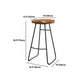 Tabouret de bar de restaurant de tabouret de bar contemporain en bois massif avec pédale