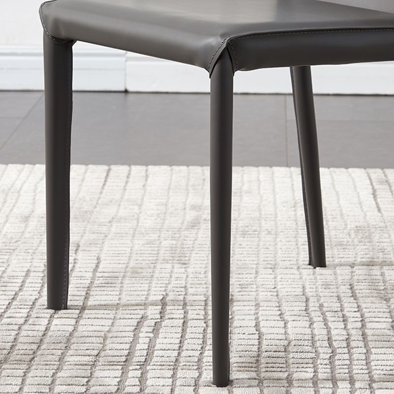 Contemporary Kitchen Dining Side Chair Matte Finish Dining Chair Clearhalo 'Dining Chairs' 'Dining Tables & Seating' 'dining_chair' 'furn' 'furn_dining_chair' 'Furniture' 'Kitchen & Dining Furniture' 1200x1200_514c9a42-a3e8-4640-82bd-f2410841f908