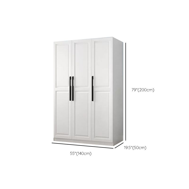 Freestanding Wood Frame Wardrobe Modern Hinged Soft Close Doors Wardrobe and Drawers Clearhalo 'Armoires & Wardrobes' 'armoires_wardrobes' 'Bedroom Furniture' 'furn' 'furn_armoires_wardrobes' 'Furniture' 1200x1200_514d5e86-e83f-48be-b269-9070fbc95236
