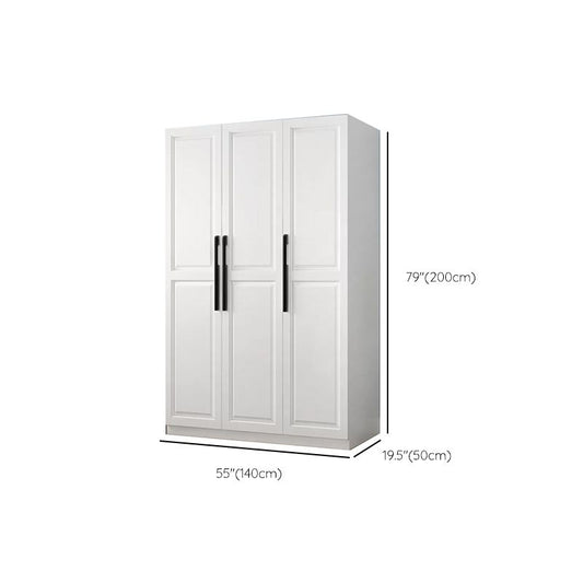 Freestanding Wood Frame Wardrobe Modern Hinged Soft Close Doors Wardrobe and Drawers Clearhalo 'Armoires & Wardrobes' 'armoires_wardrobes' 'Bedroom Furniture' 'furn' 'furn_armoires_wardrobes' 'Furniture' 1200x1200_514d5e86-e83f-48be-b269-9070fbc95236