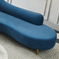 Glam Chaise Lounge Couch Rolled Arm Chaise Lounge for Bedroom Clearhalo 'Chairs & Seating' 'Chaise Lounge' 'chaise_lounge' 'furn' 'furn_chaise_lounge' 'Furniture' 'Living Room Furniture' 1200x1200_514d7ead-be9a-4e64-a819-688edaab71ae