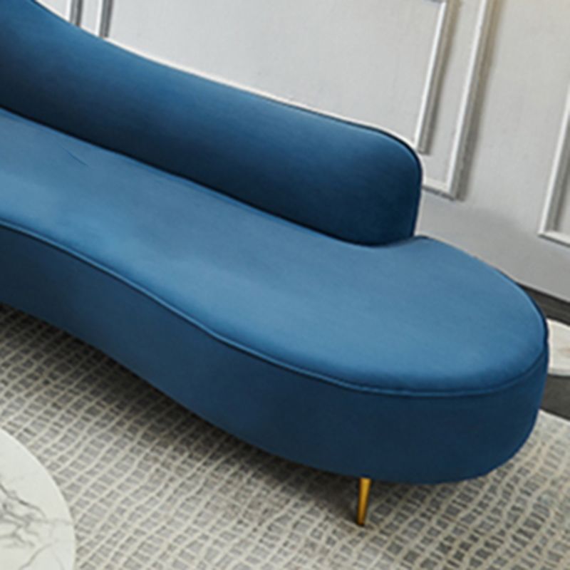Glam Chaise Lounge Couch Rolled Arm Chaise Lounge for Bedroom Clearhalo 'Chairs & Seating' 'Chaise Lounge' 'chaise_lounge' 'furn' 'furn_chaise_lounge' 'Furniture' 'Living Room Furniture' 1200x1200_514d7ead-be9a-4e64-a819-688edaab71ae