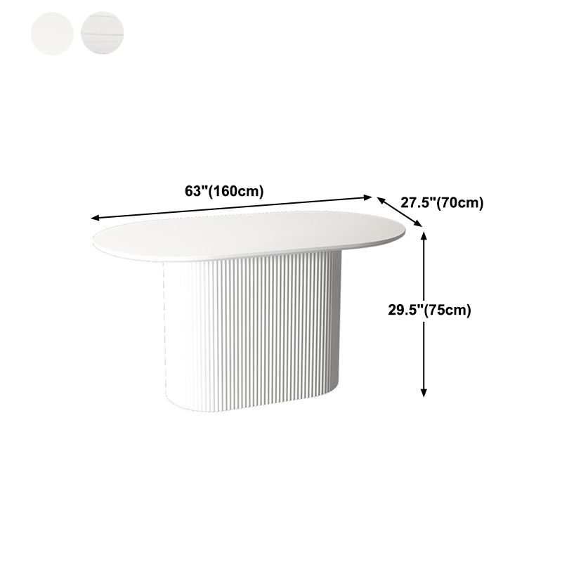 Solid Wood Base Contemporary Oval Dining Table Pedestal Table for Dining Room Clearhalo ' dining_table' 'Dining Tables & Seating' 'Dining Tables' 'furn' 'furn_dining_table' 'Furniture' 'furniture_dining_table' 'Kitchen & Dining Furniture' 'kitchen&dining_furn' 'kitchen' 'kitchen_dining_table' 1200x1200_514da4e3-6942-4a73-af78-cc25eda95ac1