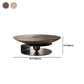 Nordic Style Cocktail Table Walnut/black Wood Round Coffee Table Clearhalo 'Coffee & Accent Tables' 'Coffee Tables' 'coffee_tables' 'furn' 'furn_coffee_tables' 'Furniture' 'furniture_coffee_tables' 'Living Room Furniture' 1200x1200_514dcd93-ad58-4ea6-8e27-9b85290b859e