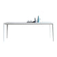 Modern Rectangle Dining Table Stone Top Table with Metal Base in White Clearhalo 'Dining Tables & Seating' 'Dining Tables' 'dining_table' 'Furniture' 'furniture_dining_table' 'Kitchen & Dining Furniture' 1200x1200_514e287e-a6ab-401b-ab8e-8015764910ab
