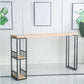 Natural Bar Table Set Industrial 1/3 Pieces Rectangle Solid Wood Counter Table Set Clearhalo 'Bar Furniture' 'furn' 'furn_home_bar_bar_sets' 'Furniture' 'Home Bars & Bar Sets' 'home_bar_bar_sets' 'Kitchen & Dining Furniture' 1200x1200_514edbc5-55f0-4f26-9570-369a9ffeb3c2