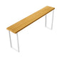 Rectangle Modern Pub Table Set 1/5 Pieces Pine Wood Top Bar Table with Wooden Stools