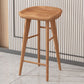 Juego de comedor de pub de madera maciza de 1/2/3/5 piezas, mesa interior moderna y taburete