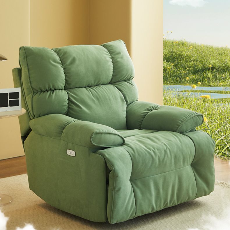 Microsuede Recliner Chair Recliner Swivel Rocker Recliner Chair Solid Color Clearhalo 'Chairs & Seating' 'furn' 'furn_recliners' 'Furniture' 'Living Room Furniture' 'Recliners' 1200x1200_51504eef-d106-4c7f-a41d-789cb1709f56