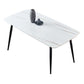 Simplicity Style Home Sintered Stone Dining Table Carbon Steel Base Rectangle Table Clearhalo ' dining_table' 'Dining Tables & Seating' 'Dining Tables' 'furn' 'furn_dining_table' 'Furniture' 'furniture_dining_table' 'Kitchen & Dining Furniture' 'kitchen&dining_furn' 'kitchen' 'kitchen_dining_table' 1200x1200_51508b4d-2e22-40d0-a035-fe942fe01ccb